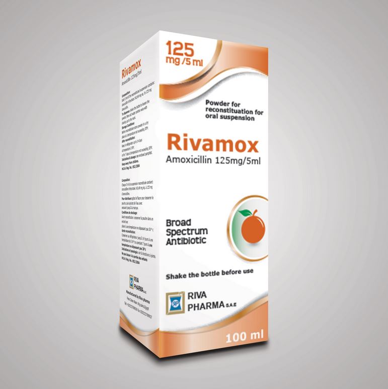 Rivamox 125mg/5ml suspention