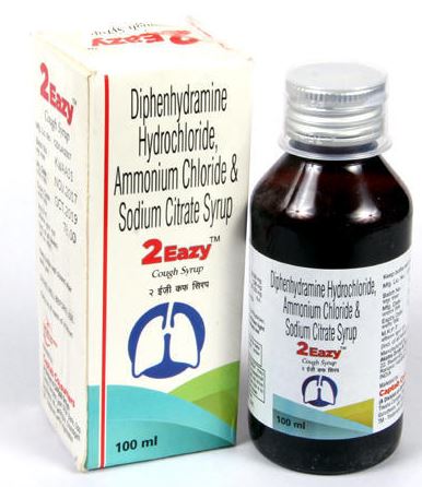 Berantin(Diphenhydramine HCL and Ammonium chloride) of 100ml cough syrup