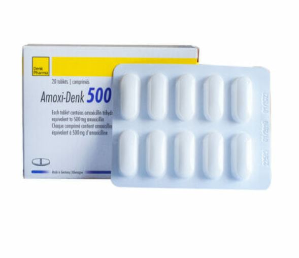 Amoxi denk 500 mg of 20 tabs