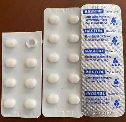 RASITOL(Furosemide) 40mg of 10*10 tabs