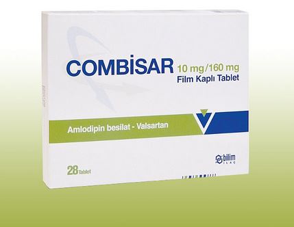 Combisar amilodepin  valsartan 10 160mg of 28 coated tab