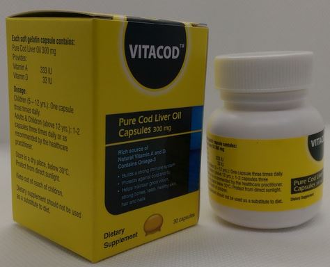 Vitacod Omega 3 fish oil 1000mg