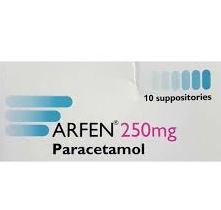 Arfen (Paracetamol) 250mg Supp