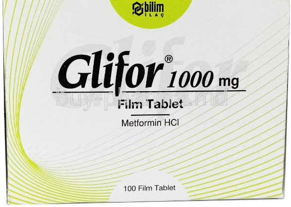 Glifor (Metformin HCL) 1000mg of 10*10 tabs