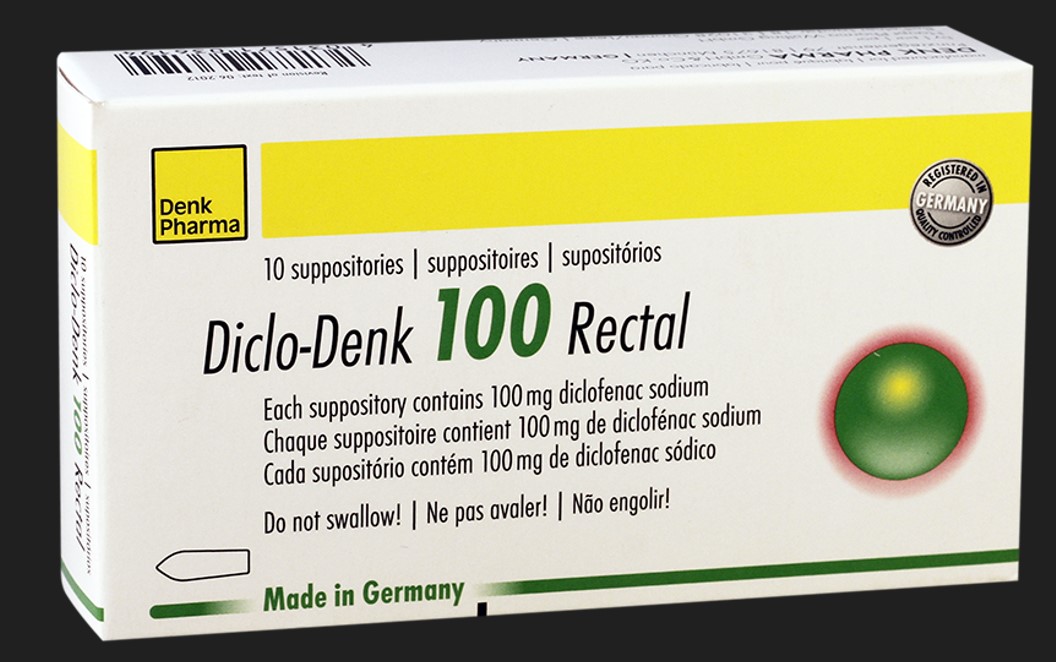 DICLO DENK (Diclofenac) 100 MG RECTAL SUPPOSITORY