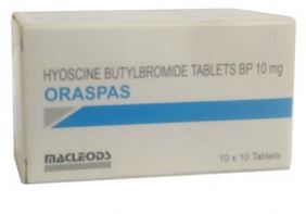 ORASPAS HYOSINE BUTYL BROMIDE 10MG 10*10 TABLETS